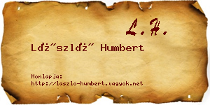 László Humbert névjegykártya